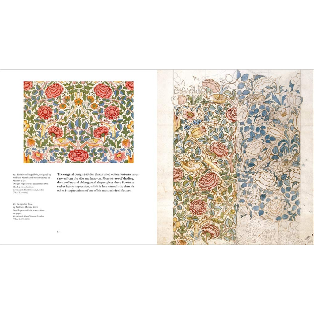 William Morris’s Flowers (Victoria and Albert Museum) - Artists In Focus (Hardback) Internal Spread