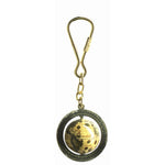 Brass Globe Keyring