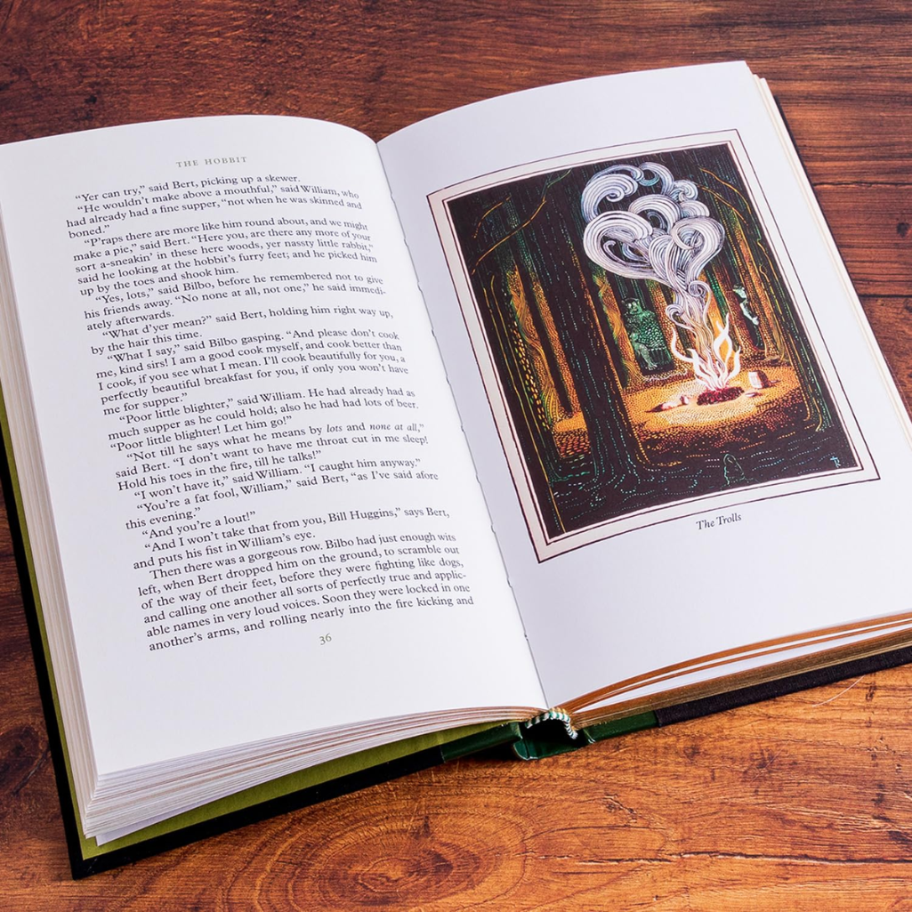 The Hobbit: Illustrated by the Author (Hardback) internal spread illustrations