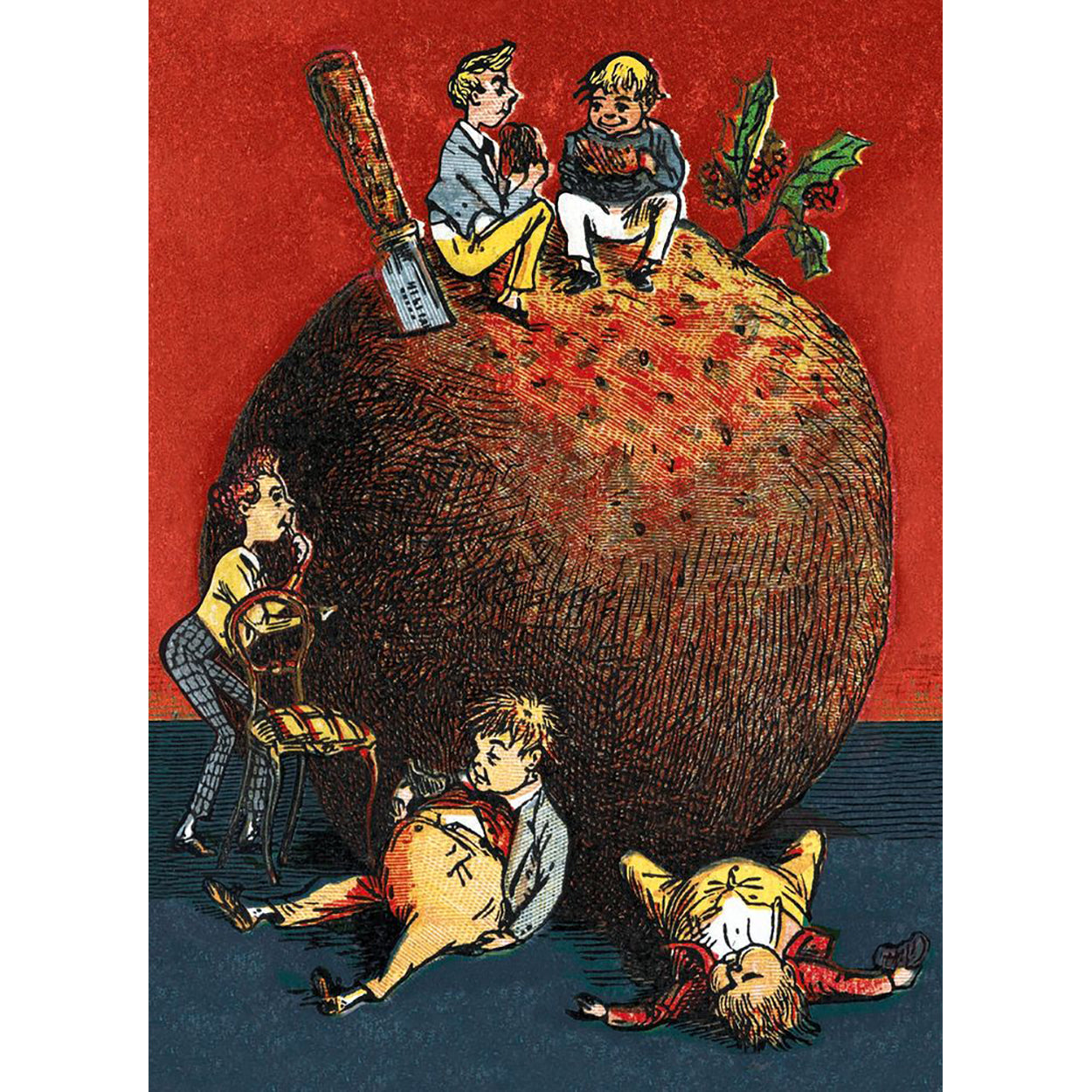 Large Christmas Pudding Cards (Pack of 8)