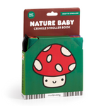 Mudpuppy Nature Baby crinkle stroller book packaging with mushroom design