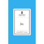 Book cover with 'Poetry Prescription' and 'Joy' text on a blue background