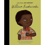 Book cover of 'Little People, Big Dreams' featuring a young boy with a windmill on a green background.