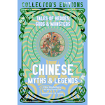 Book cover of 'Chinese Myths & Legends' with decorative elements and text on a light blue background