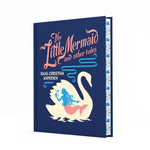 Book cover of 'The Little Mermaid and other tales' by Hans Christian Andersen with a mermaid and swan illustration on a blue background.