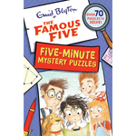 Book cover of 'Five-Minute Mystery Puzzles' from 'The Famous Five' series by Enid Blyton.