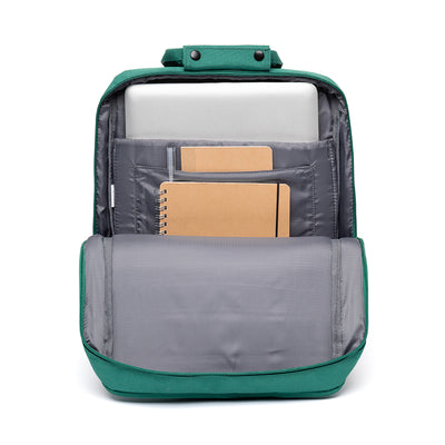 Smart Daily 13" Backpack Green Bauhaus, view of internal compartments