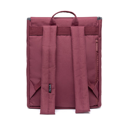 Scout Backpack Plum, view of the back