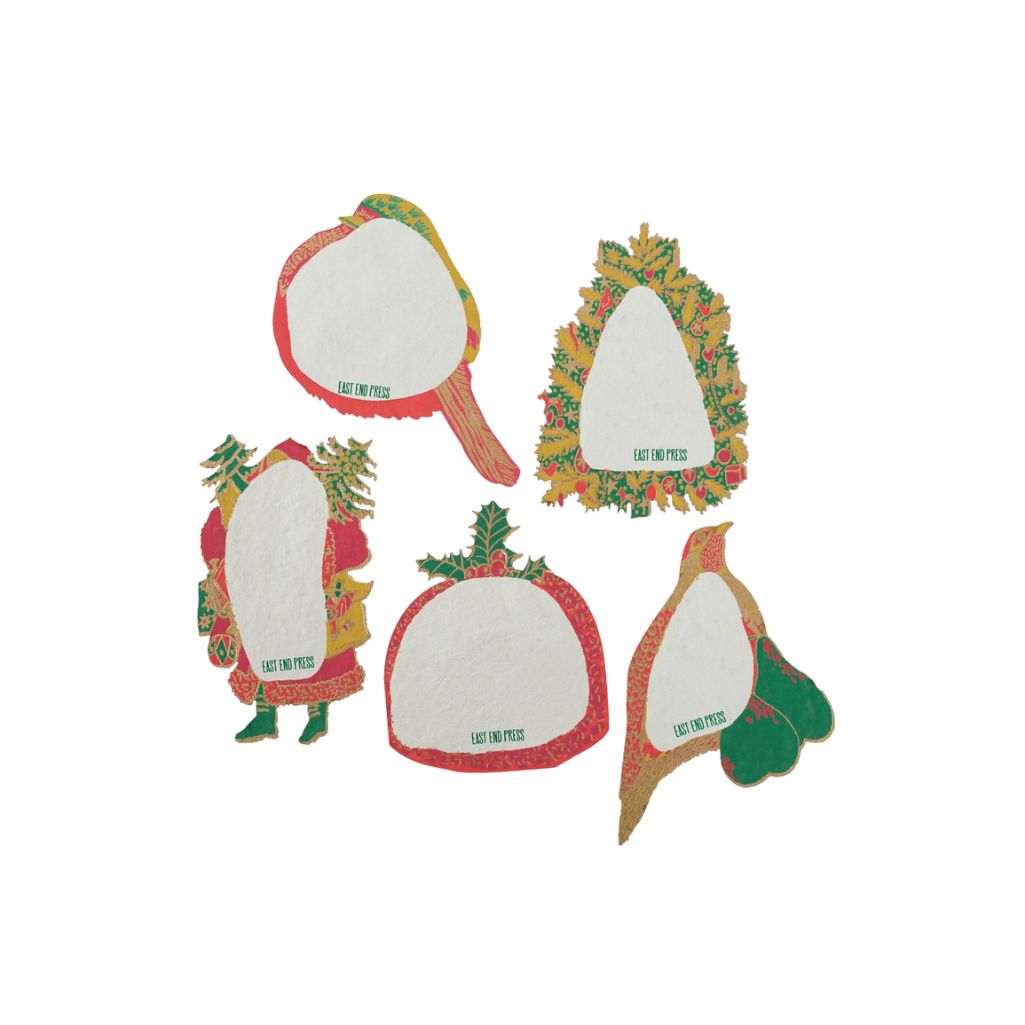 Image of the writeable part of Christmas cards