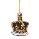 Crown Wooden Decoration on white background