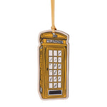 Phone Box Wooden Decoration