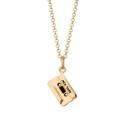 Mix Tape Necklace 18k Gold Plated