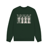 Medieval Women Oversized Crewneck - Evergreen