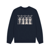 Medieval Women Oversized Crewneck - Navy Blue