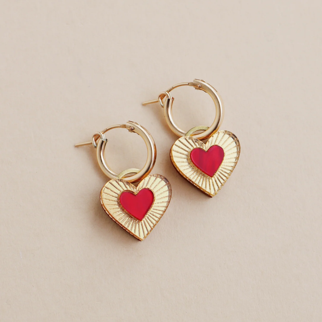 Mini Heart Hoops