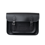 13 Inch Satchel (Black), front view