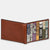 William Shakespeare Leather Wallet open outside view