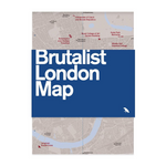 Brutalist London Map: Guide to Brutalist architecture in London - 2nd edition (Sheet map, folded)