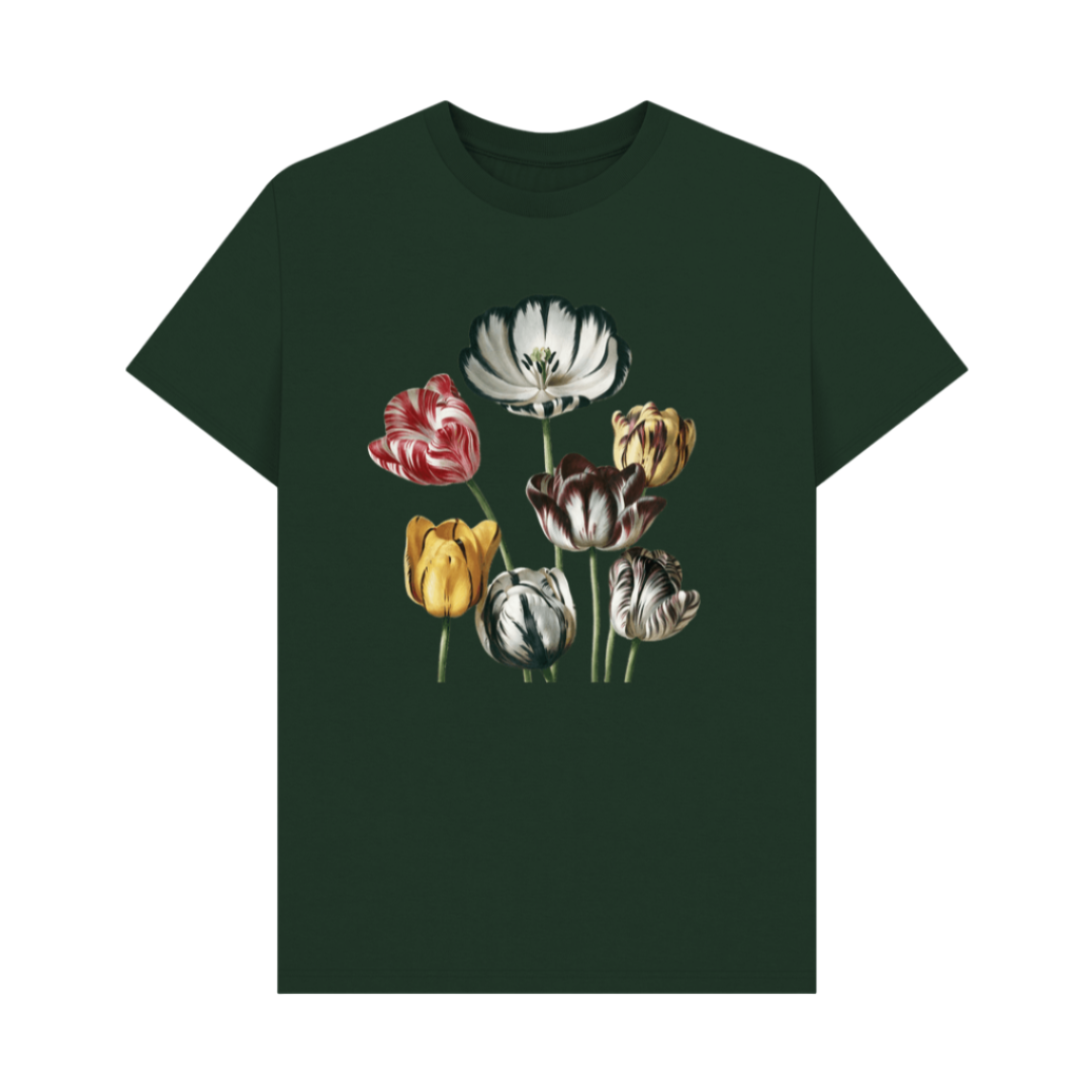 Tulips Evergreen Printed T-shirt
