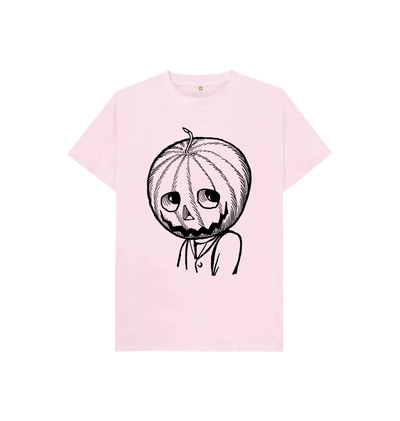 Pink Jack Pumpkinhead in black Kids T-shirt