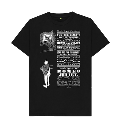 Black Romeo and Juliet in white T-shirt