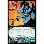Book cover of 'Storyland' by Amy Jeffs with a mythological design.