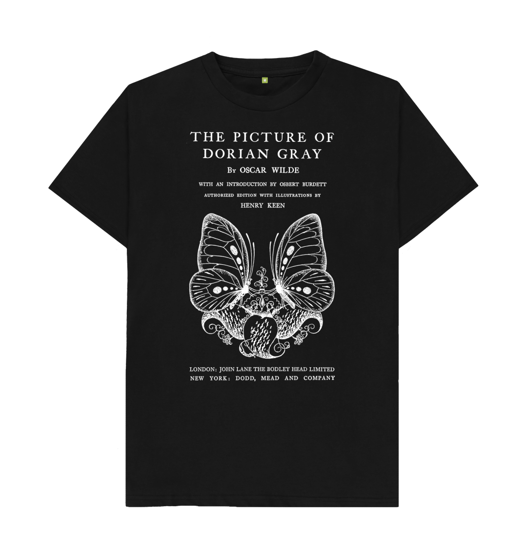 Black The Picture of Dorian Gray in white T-shirt
