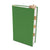 Image showing Tumbling Books Brass Bookminders clipped onto a closed green book