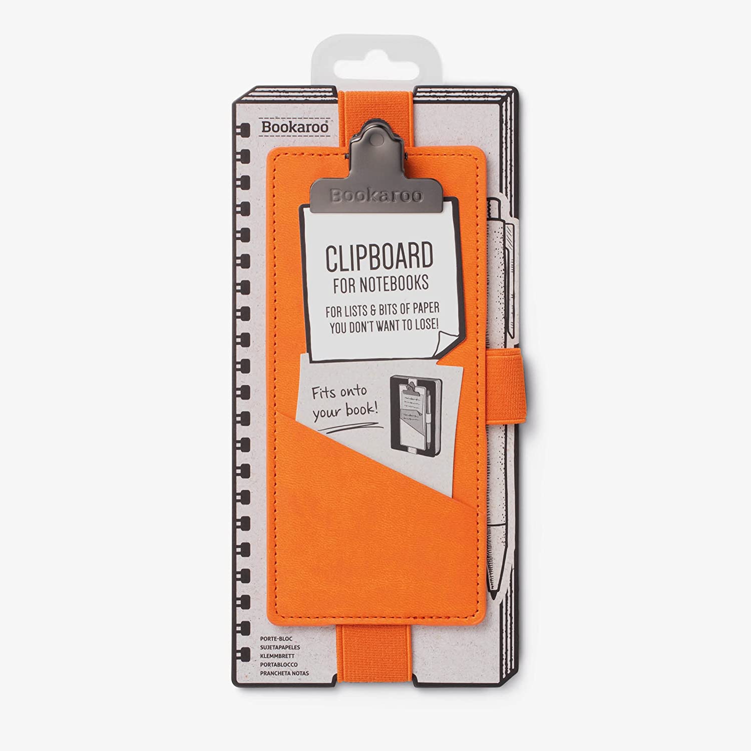 Orange Bookaroo Notebook Clipboard