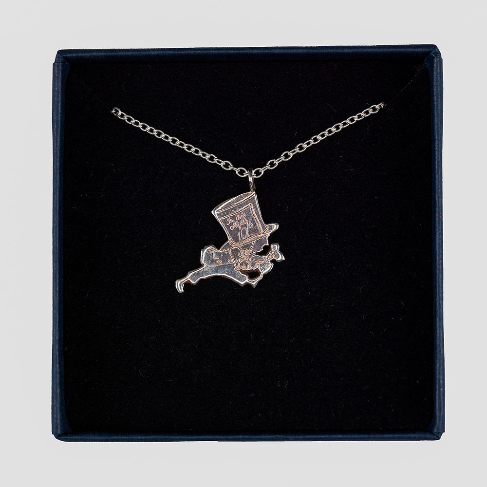 The Hatter Necklace in box