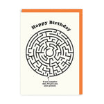 Maze Happy Birthday Card