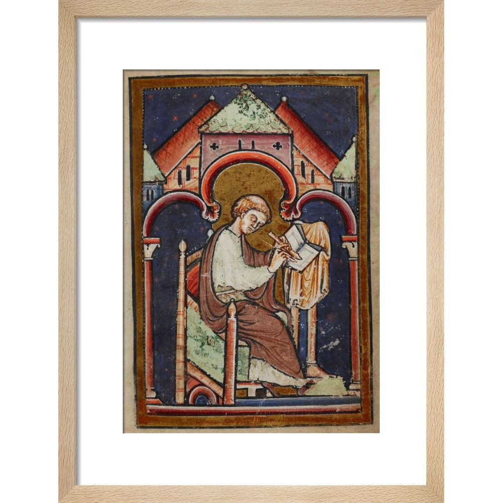 A Scribe Writing print in natural frame