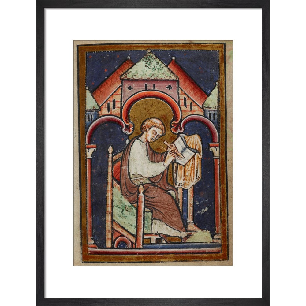 A Scribe Writing print in black frame