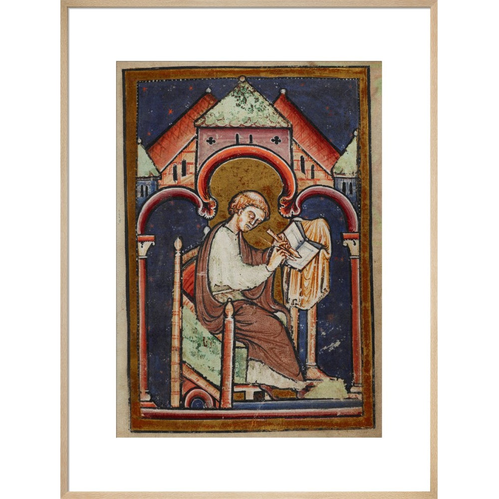 A Scribe Writing print in natural frame