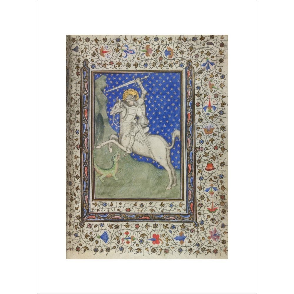St George and the Dragon print unframed