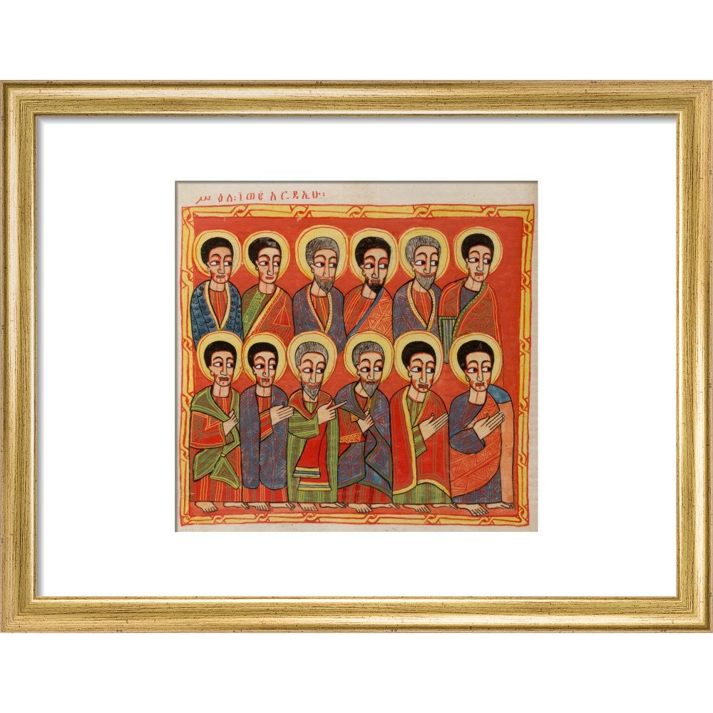 The Twelve Apostles print in gold frame