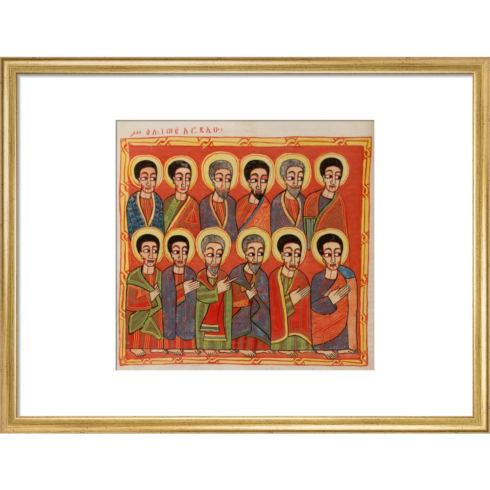 The Twelve Apostles print in gold frame