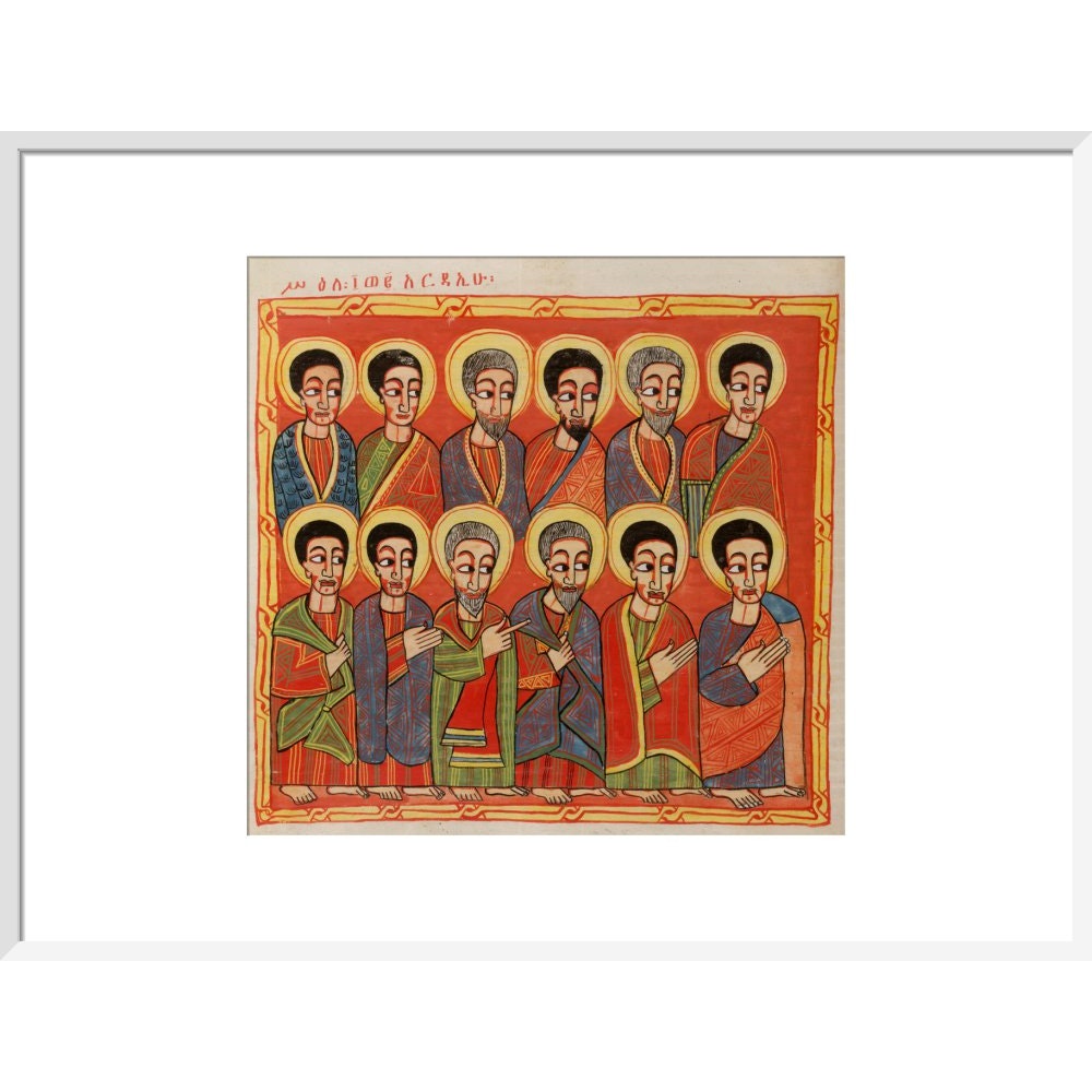 The Twelve Apostles print in white frame