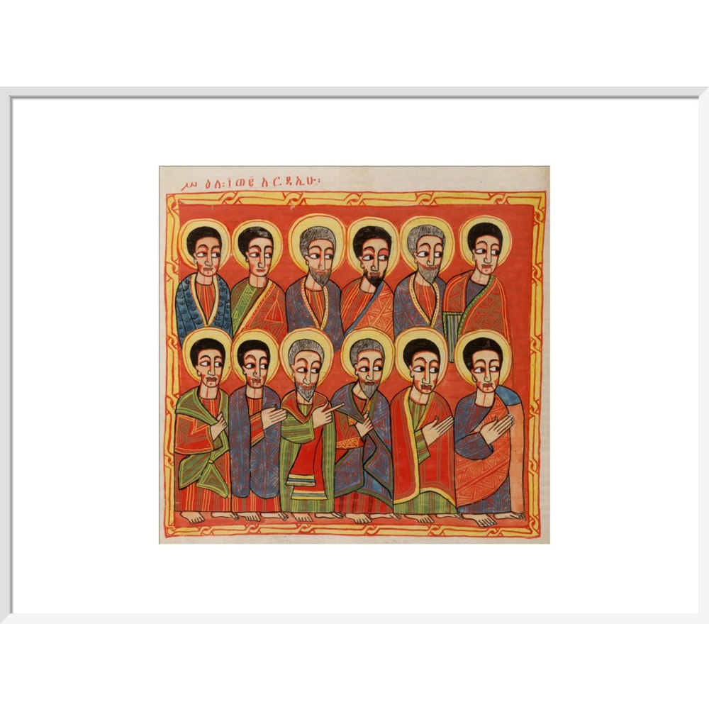 The Twelve Apostles print in white frame