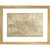 Cary Map of London and Westminster print in gold frame