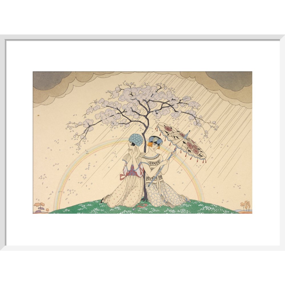 L'Arc-en-Ciel print in white frame