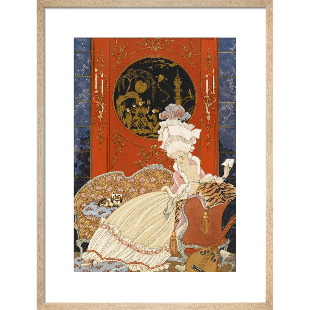 Lettre print in natural frame