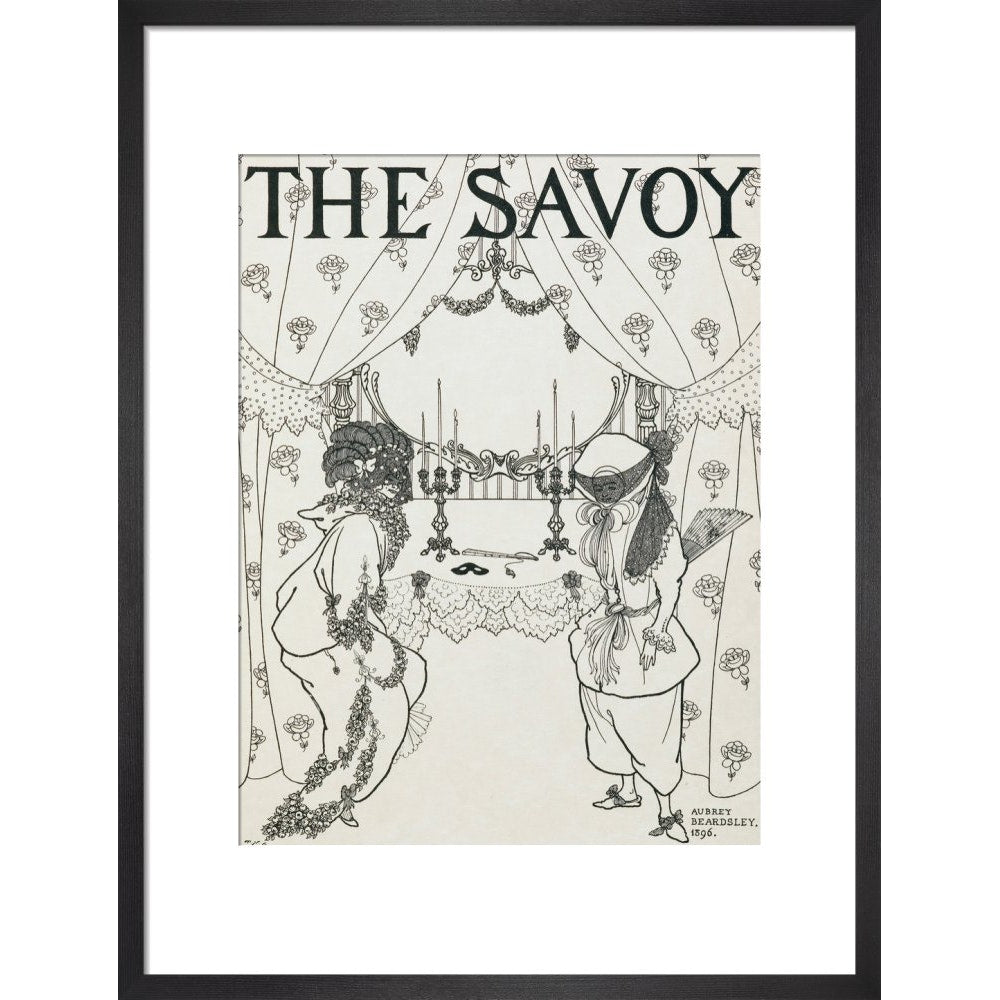 The Savoy print in black frame