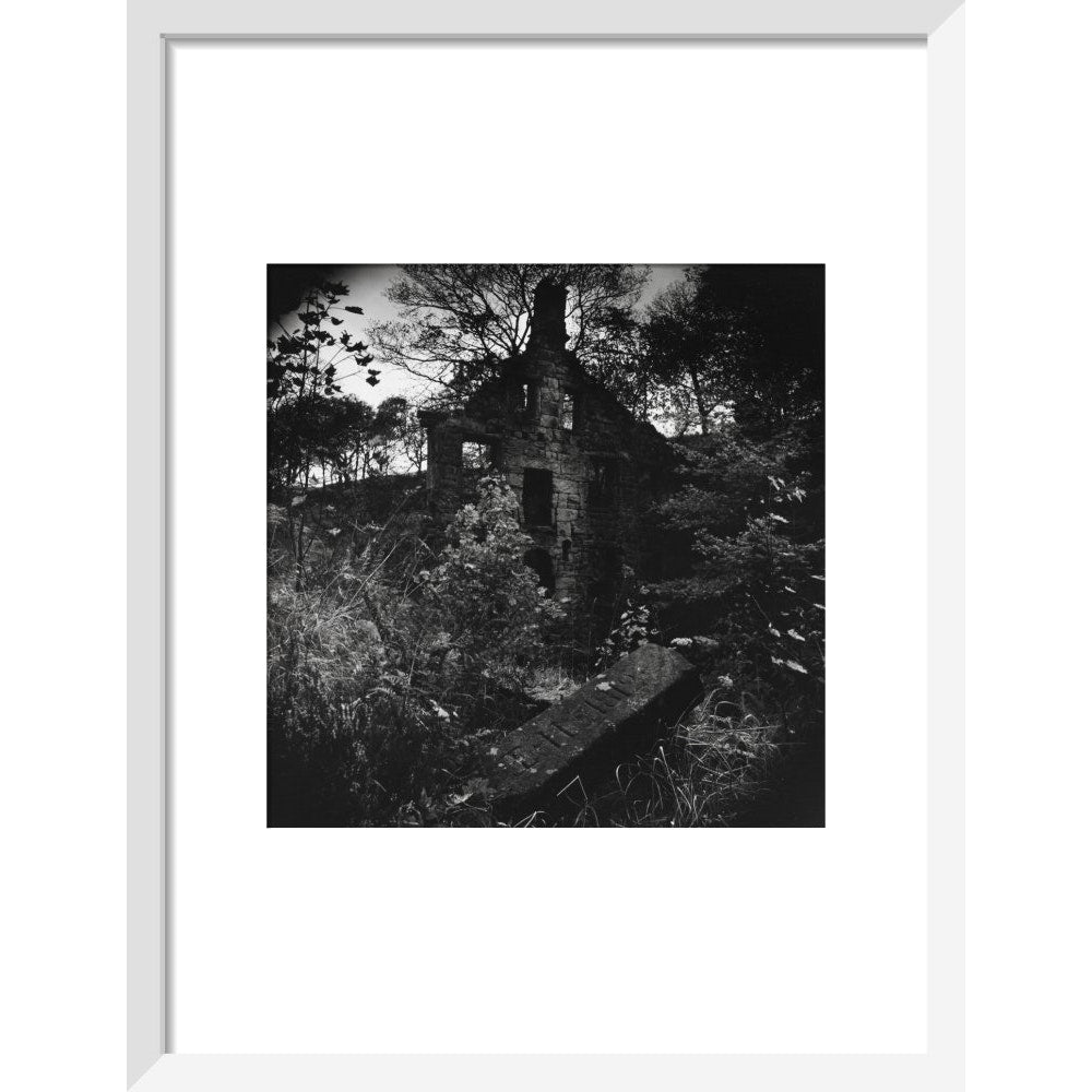 Staups Mill print in white frame