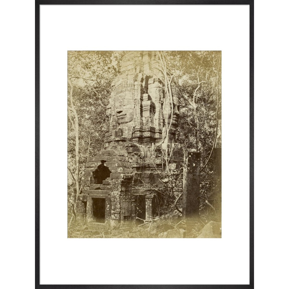 Tower of Prea Sat Ling Poun print in black frame