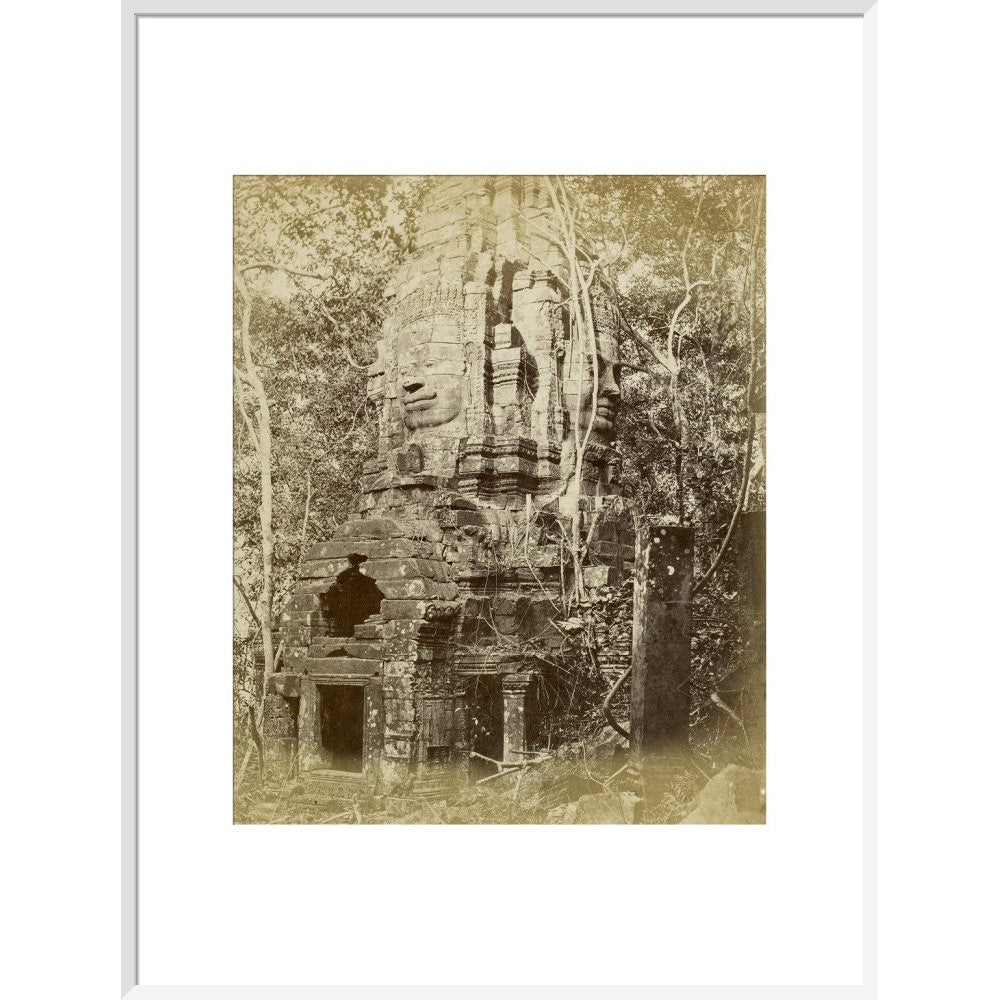 Tower of Prea Sat Ling Poun print in white frame