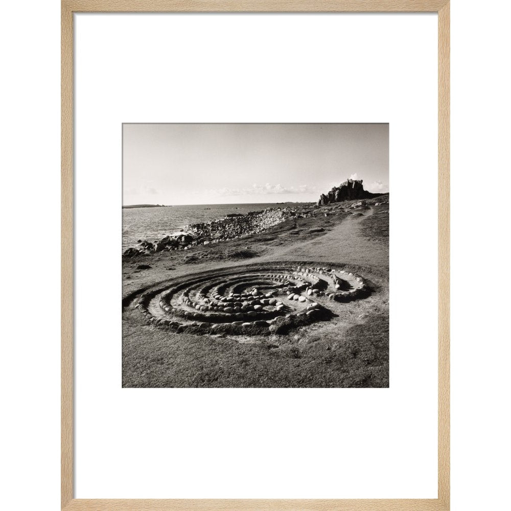 Troytown Maze print natural frame