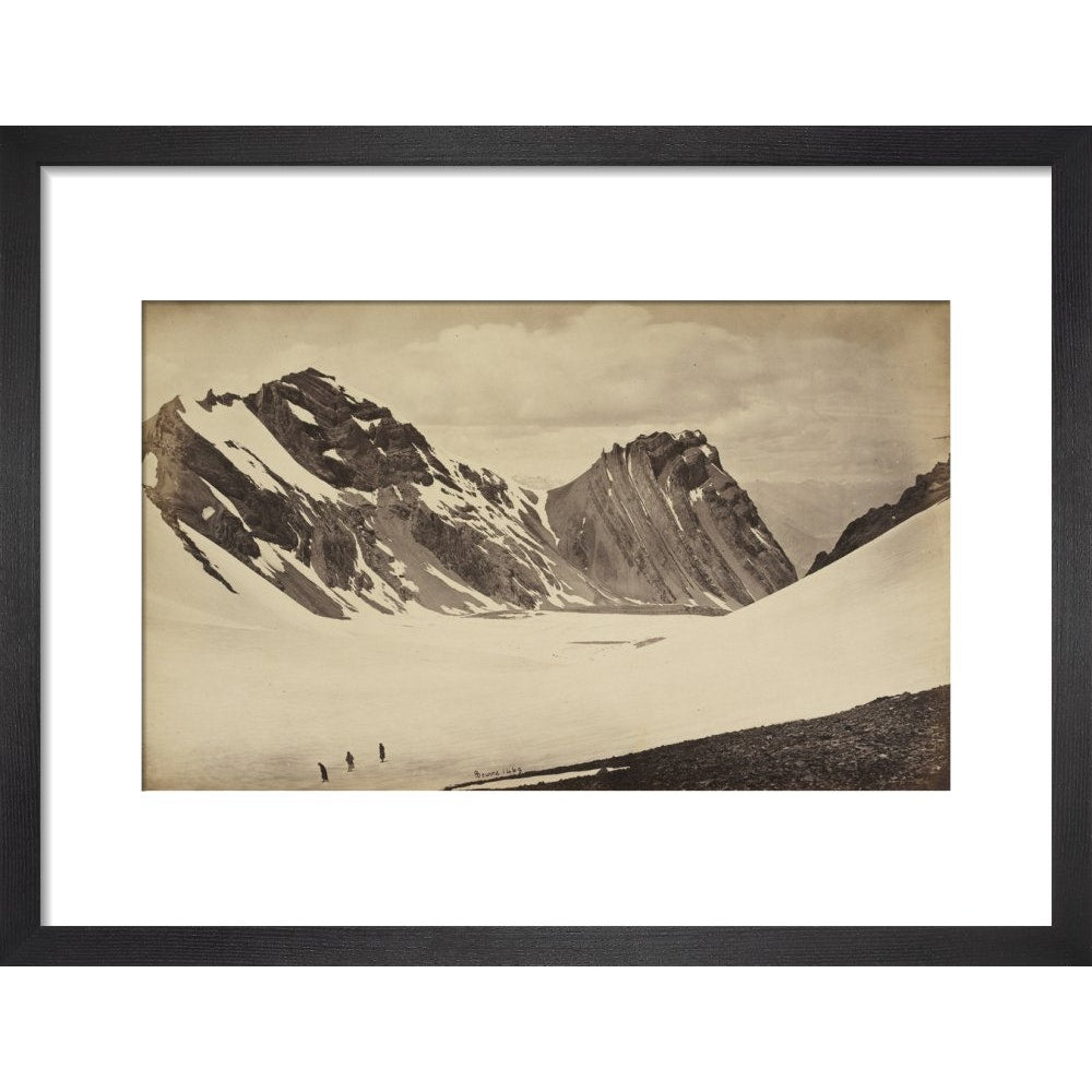 View from the Top of the Manirung Pass print in black frame