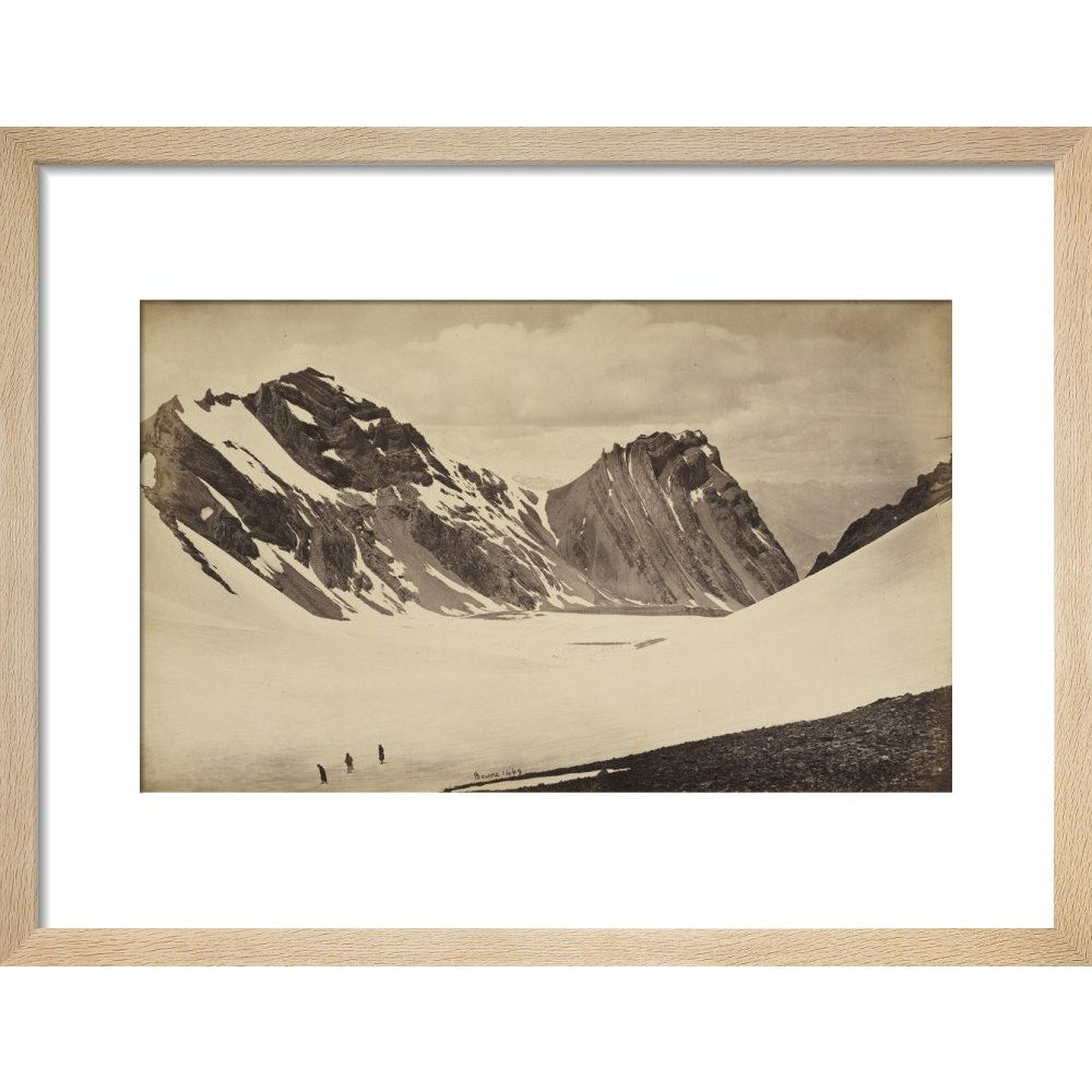 View from the Top of the Manirung Pass print in natural frame