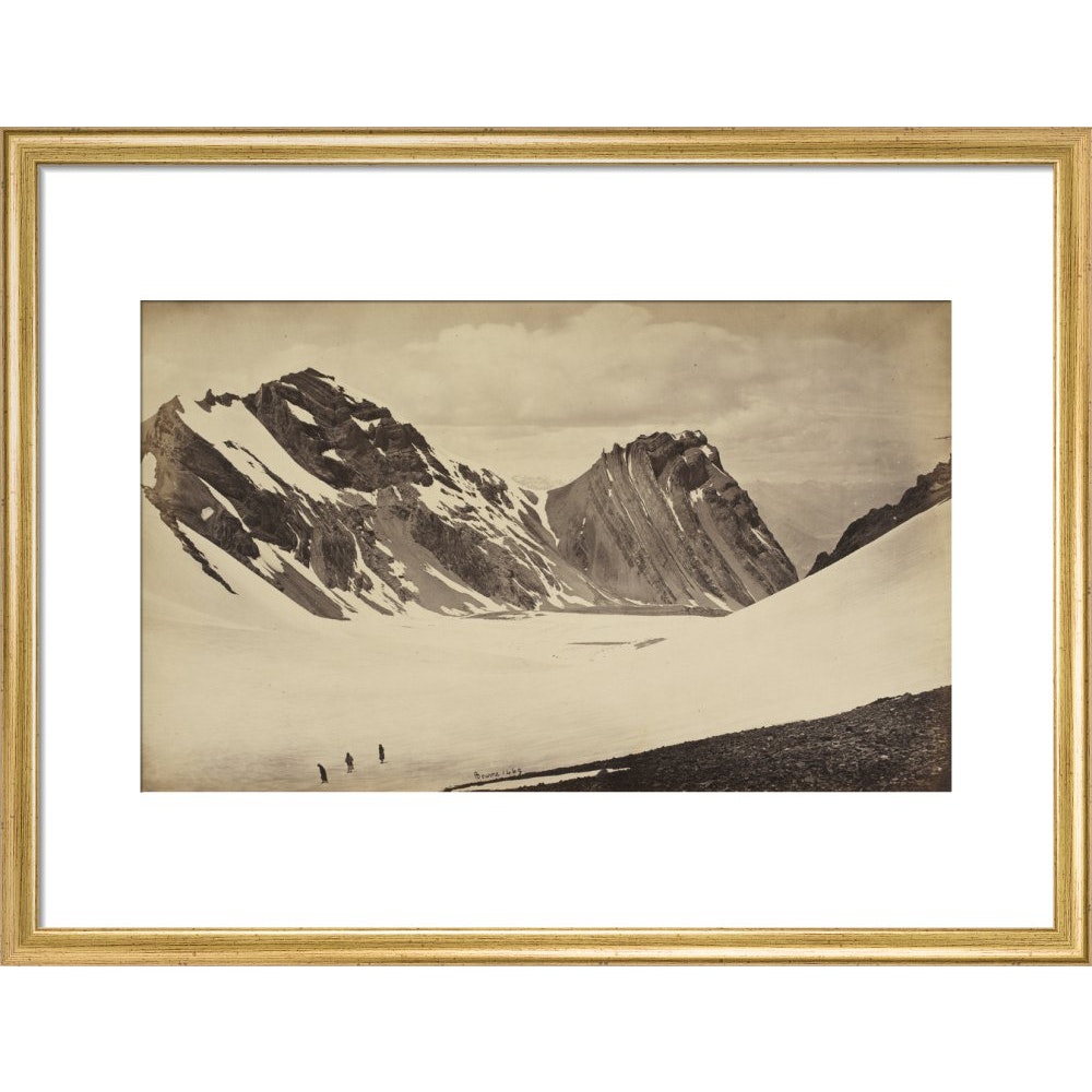 View from the Top of the Manirung Pass print in gold frame